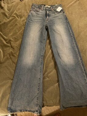 Levi’s high rise Ribcage Wide Leg Jeans